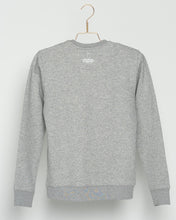 Load image into Gallery viewer, THE NEW COLLECTION. &quot;Mind Your Step&quot;. Unisex Sweater. Crew Neck. Heather Grey.

